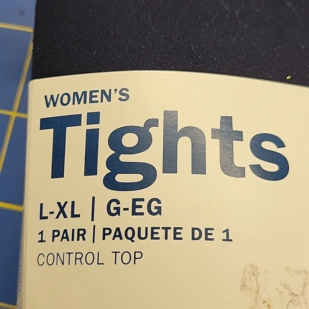 Old Navy Dark Blue L-XL Control Top Women's Tights Footed